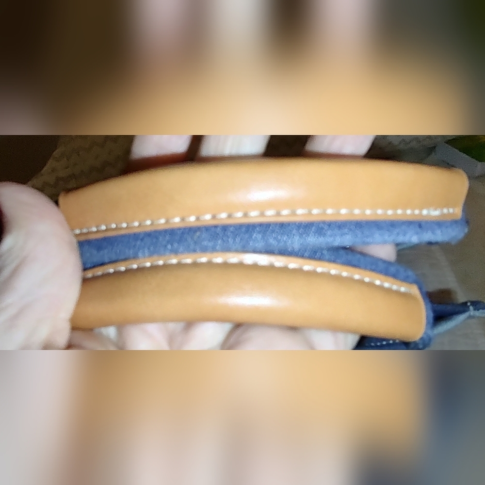 Antik Kraft Small  Denim Colorblock Tote. - Picture 5 of 11